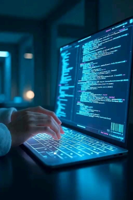 A human typing on a laptop